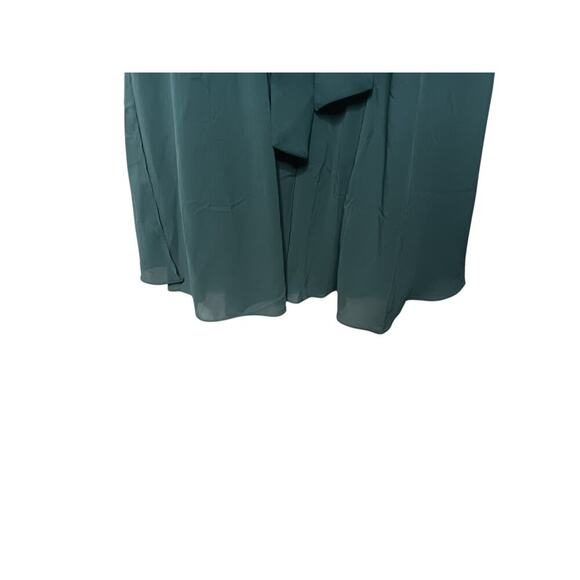 New Lulus Dark Green Lace Backless Maxi Dress SZ L - Picture 10 of 14